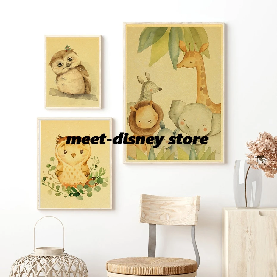 Watercolor Anima Posters Home Decoration Chambre Modern Cafe Picture Harajuku Aesthetic Nostalgia Bar Wall Painting