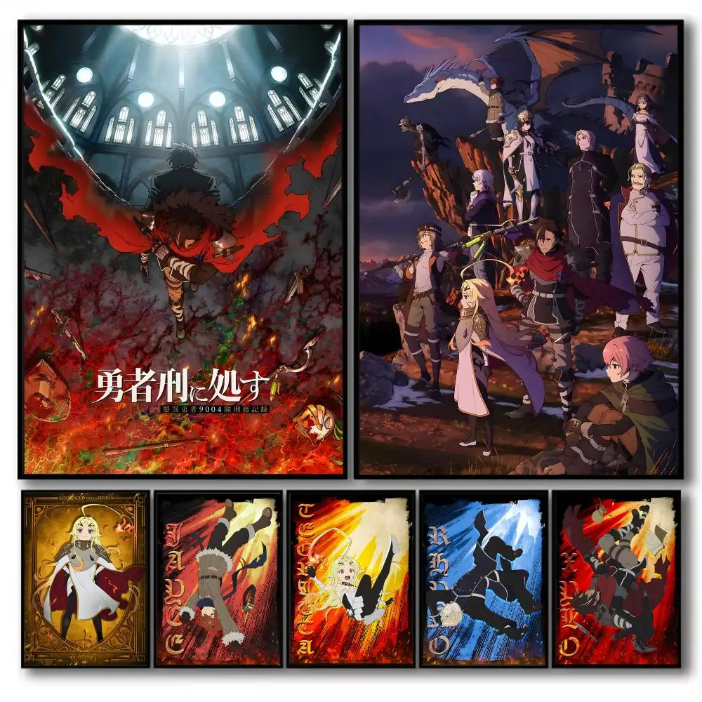 S-Sentenced to Be a Hero Poster Stickers Self-Adhesive Painting Mural Decor Wall Decals for Bedroom Living Room Home HD Gift