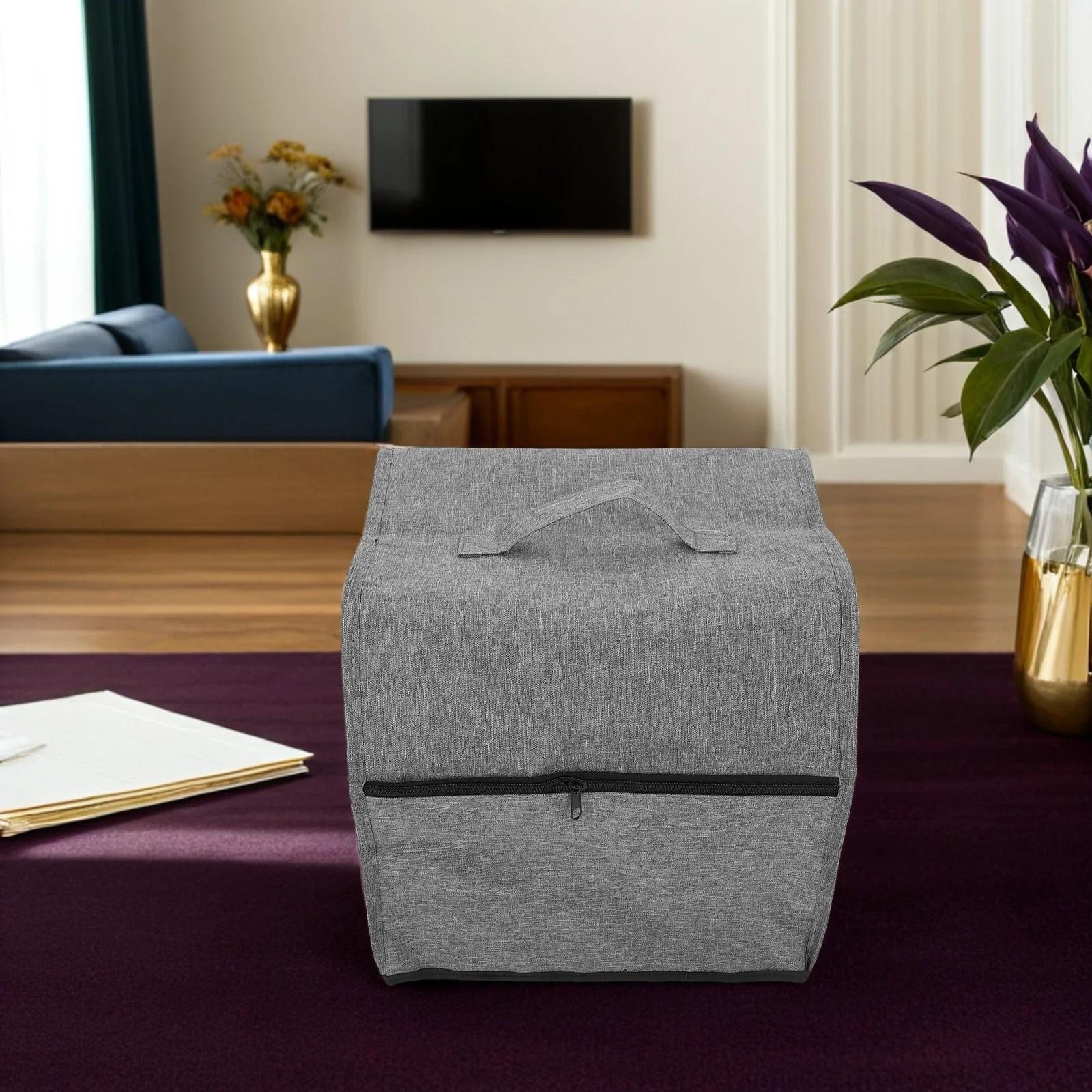 

Sewing Machine Dust Cover Portable Overlock Case Household Organizer Bag Multiple Pockets Carry Handle Dust Protector