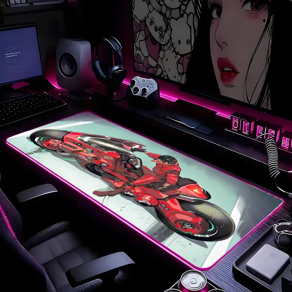 

Akira Коврик для мыши Коврик для мыши HD Печать Компьютерные геймеры Запирающийся край Нескользящий RGB коврик для мыши XXL90x40 см Коврик для клавиатуры ПК Настольный коврик