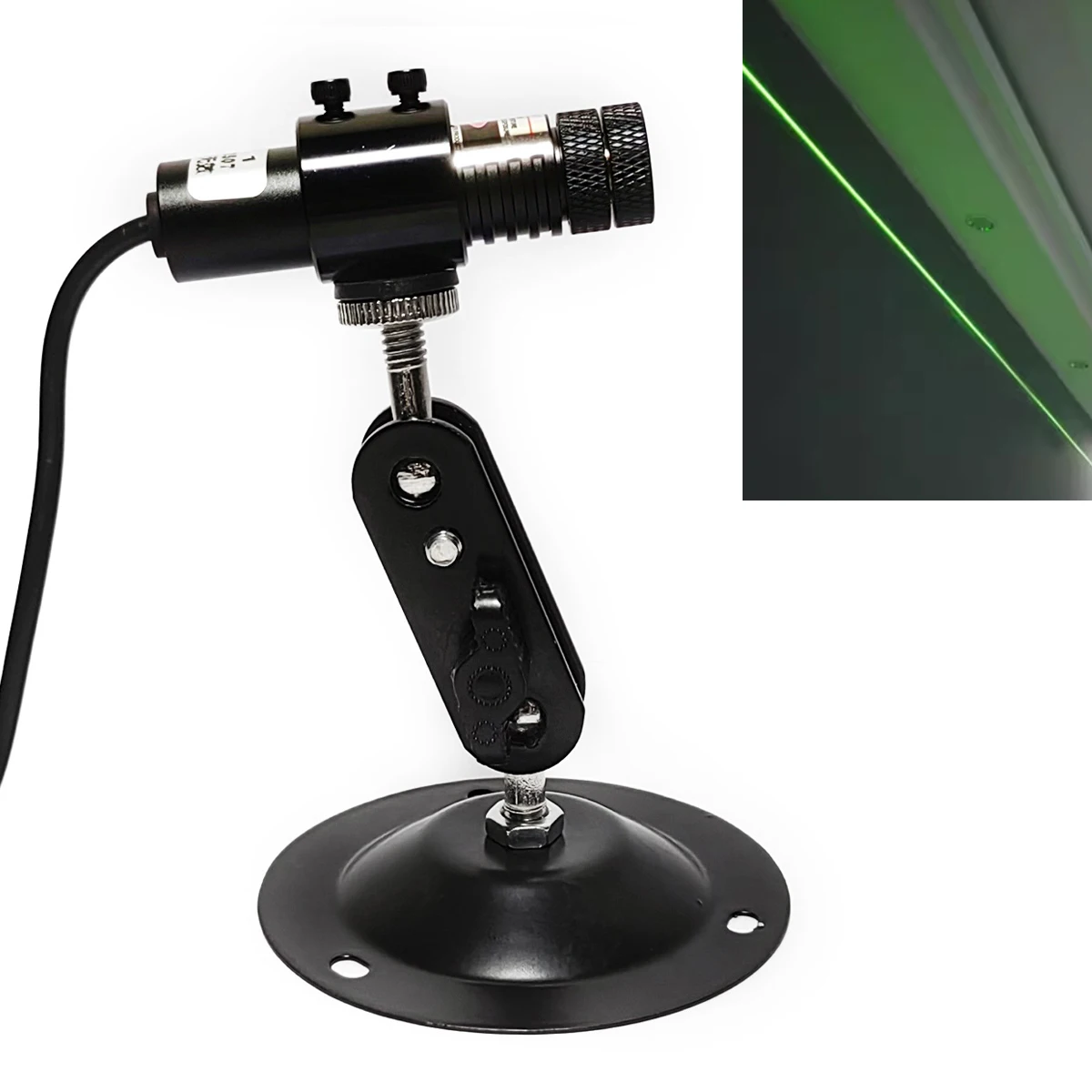 

532nm 100mW 200mW Green Line Laser Module for Sawmill Cutting Bed Positioning Mark 5V Adapter Holder