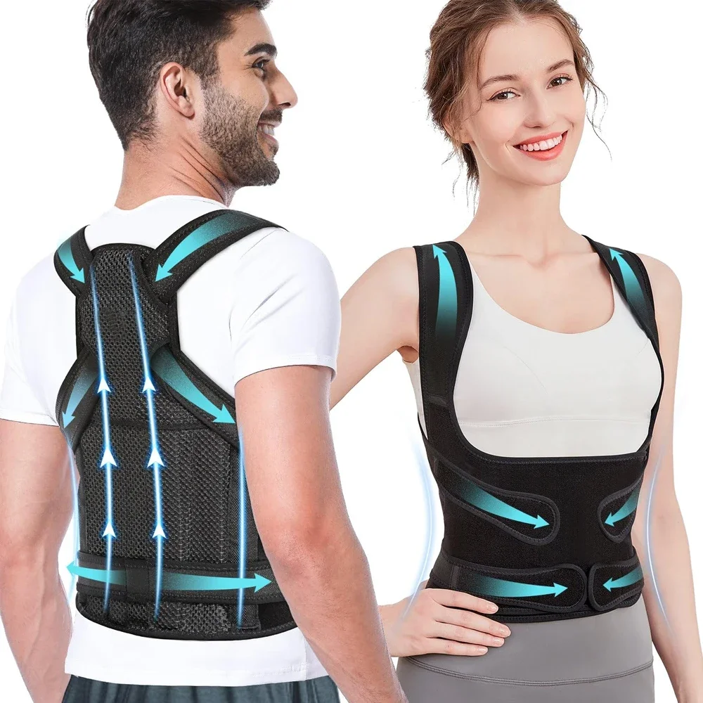 1Pcs Back Brace Posture Corrector for Women and Men Back Lumbar Support Shoulder Posture Support for Improve Posture Provide