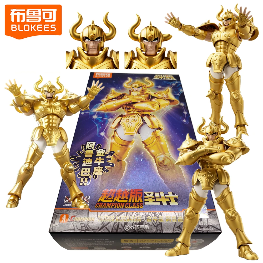 

New Original BLOKEES Saint Seiya Champion Class Action Figures Assembled Toys Collectible Model Desktop Ornament Holiday Gifts