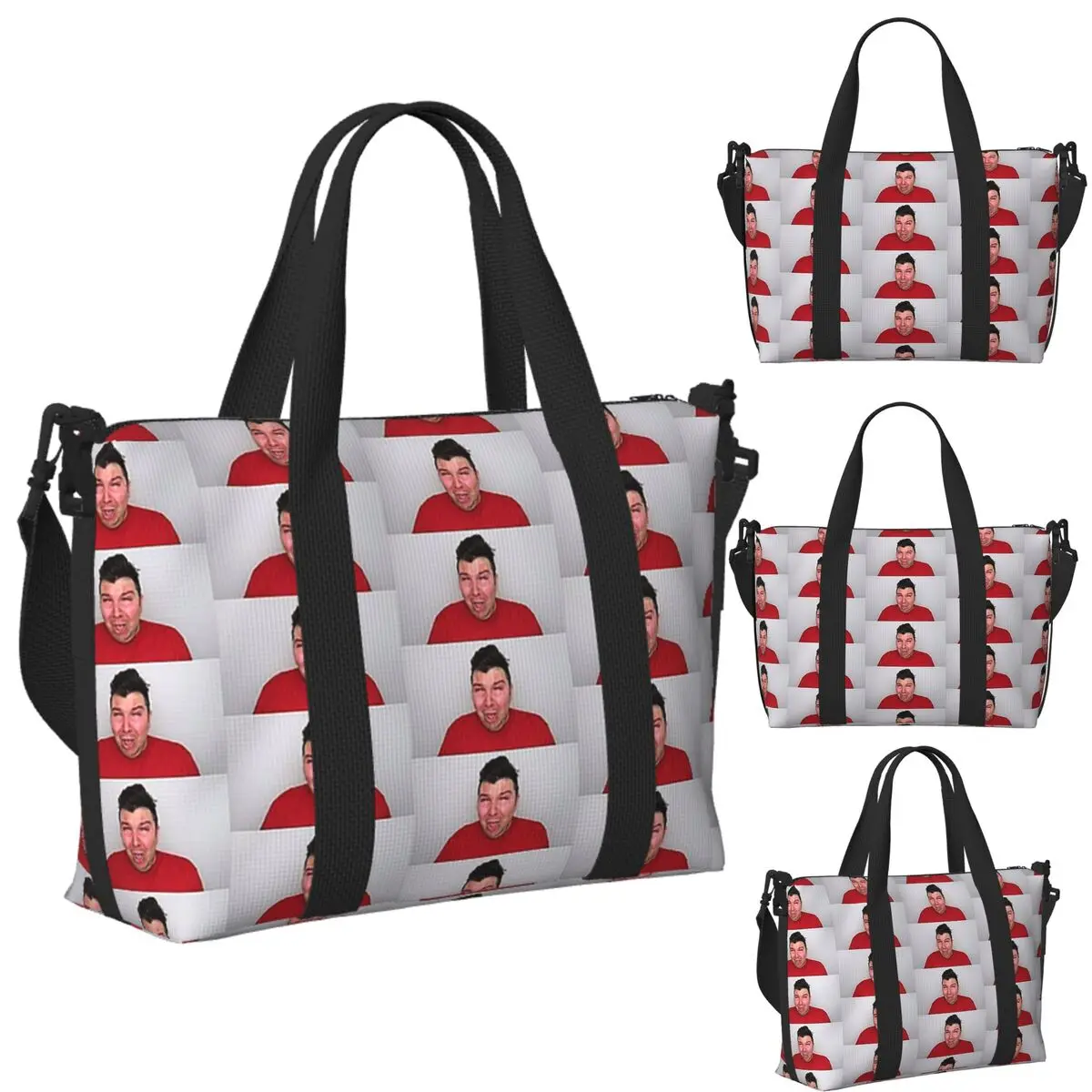 

Custom Nikocado Avocado Crying Beach Travel Bag Large Capacity Tote Bags for Gym Yoga Women Shopping Duffle Shoulder Bag
