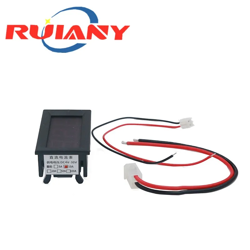 0.56 "Dc 0-10A Display Auto Amp Meter Digitale Amperemeter Ammeter Huidige Panel Rode Led Ampere Tester