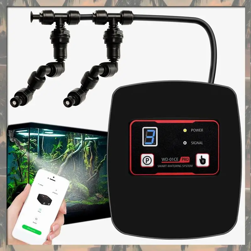 A70U New Tuya Wifi Plant Watering System Intelligent Spray Humidification System Humidification System With 4 Spary Heads EU Plu