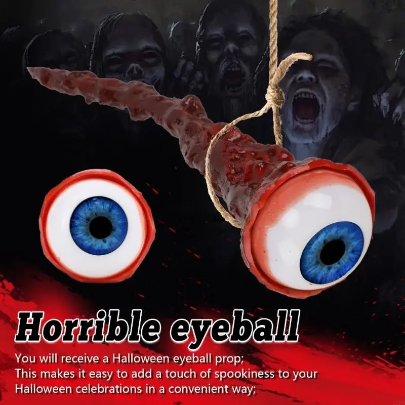 Party Table Horror Eyeballs Figure with Latex Finish for Shelf Placement, Seasonal Display and Photo Background Use A2BB
