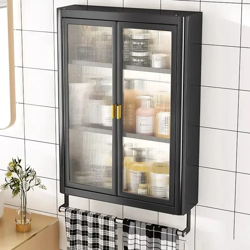 Cosmetics Wall Mounted Bathroom Storage Cabinet Over Toilet Space Saving Organizer Shelf Aesthetic Tocador Postmodern Furniture