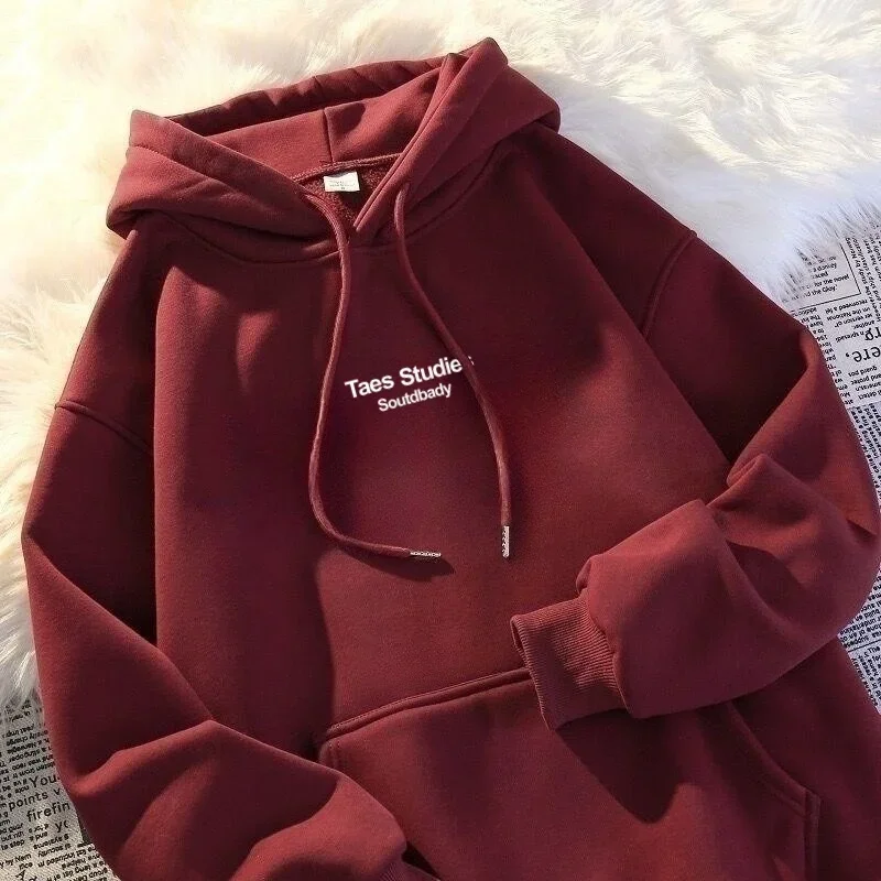 هوديس مقنعين المتضخم النساء متعدد جيب ديكور ملابس خارجية الجنس التدرج الكلاسيكية متعدد الألوان أربعة مواسم كول اصطف شيك Ins