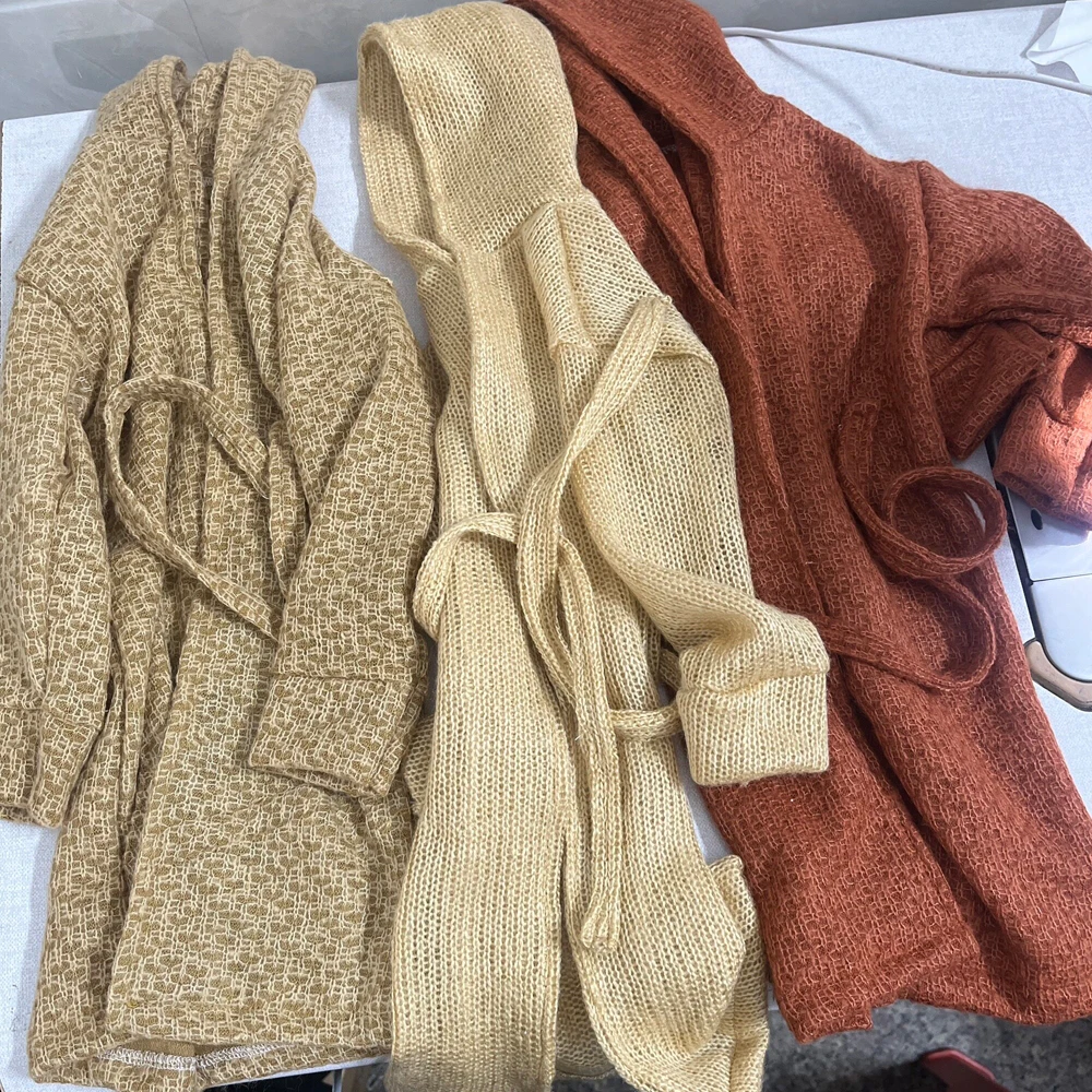 

D09-1040 детская игрушка ручной работы, одежда для кукол BJD/SD, размеры 68, 70, 73, 75, 77, длинный свитер с капюшоном, кардиган, куртка, 1 шт.