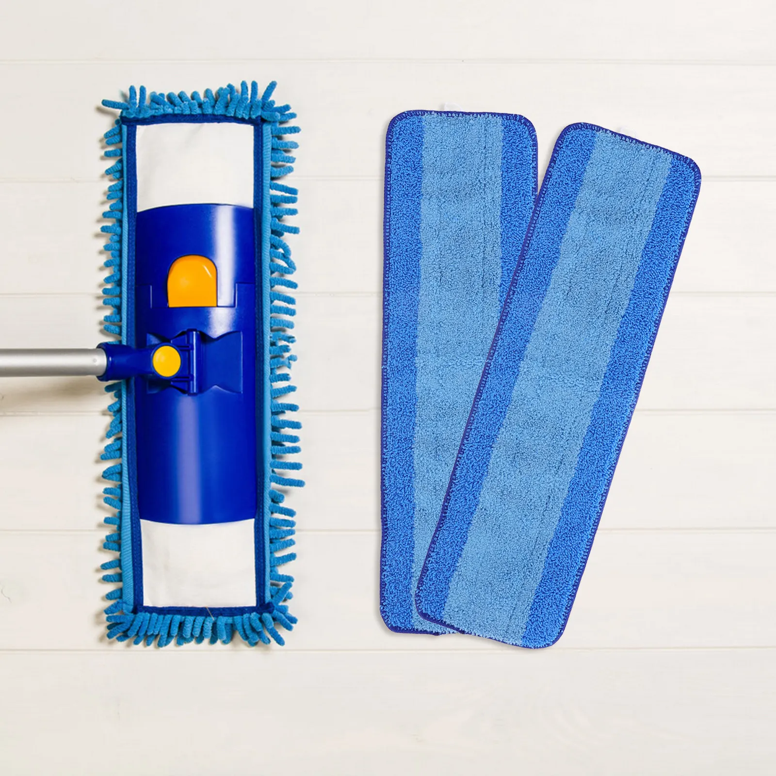 

4Pcs Mop Refill Pads Reusable Replacement Mop Heads for Hardwood Tile Concrete Floor Mopping Cleaning Supplies