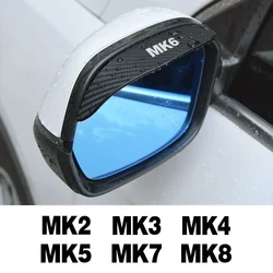 Car Rearview Mirror Rain Eyebrow Visor Sticker Auto Accessories For VW Volkswagen Golf 6 7 5 4 3 2 8 MK4 MK6 MK7 MK5 MK3 MK2 MK8