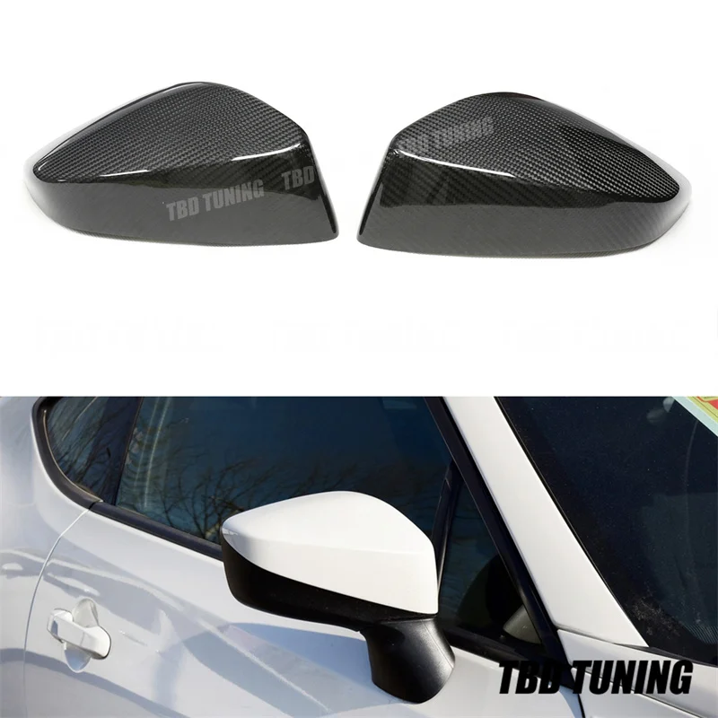 

Real Dry Carbon Fiber Mirror Cover For Toyota GT86 GT 86 Subaru BRZ Scion FR-S FRS 2012-2020 Add On Style