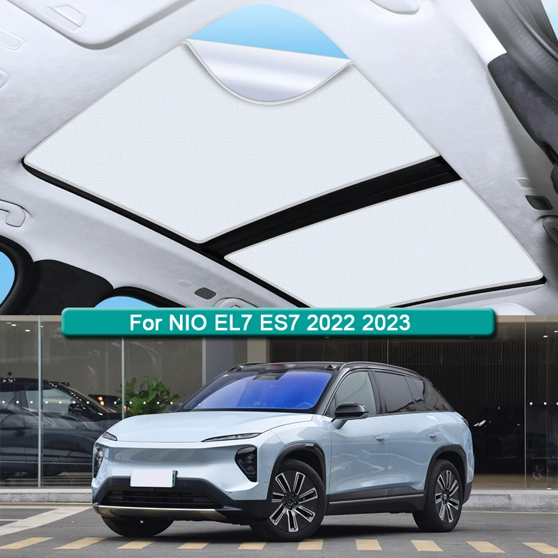 For NIO EL7 ES7 2022 2023 Electrostatic Adsorption Car Roof Sunshade Skylight Blind Shading Windshield Sun Shades Sunroof Covers