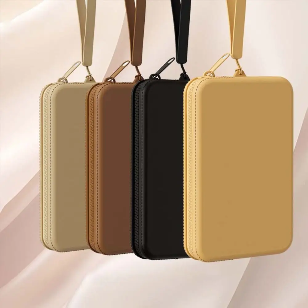 Portable Silicone Storage Bag Waterproof Cosmetic Bag Coin Purse Hanging Phone Bag Glasses Bag Protective Cover Multifunctional