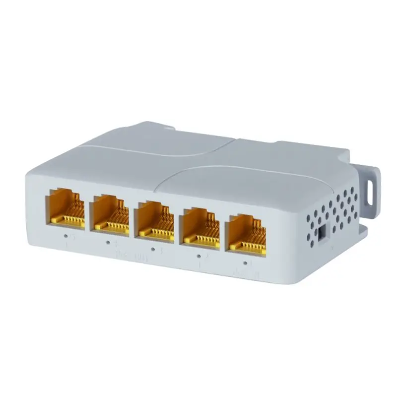 Exquisite-Gigabit Poe Extender 802.3Af/At/Bt 5 Port Poe Repeater Vlan Extend Additional 100M(328Ft) Of Power And Data Transmiss