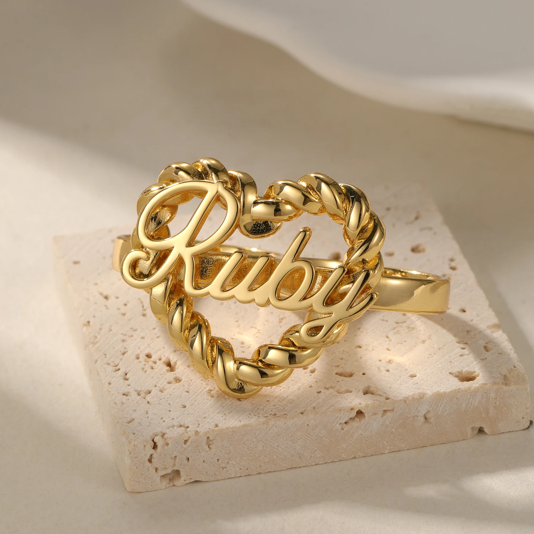Custom Stainless Steel Rings  Love Name Rings  Anniversary Gift Jewelry  Customizable Names  High End Jewelry