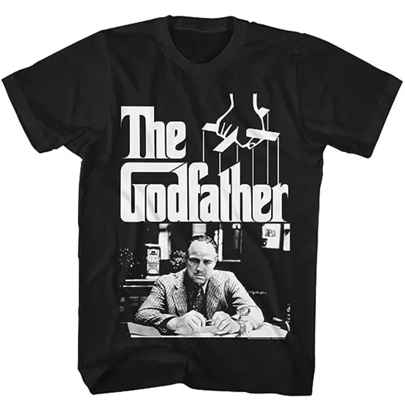 

Summer The Godfather Printed Cotton T-Shirts Men Women Retro O-Neck Short Sleeves T Shirt Harajuku Unisex Tees Tops Clothing