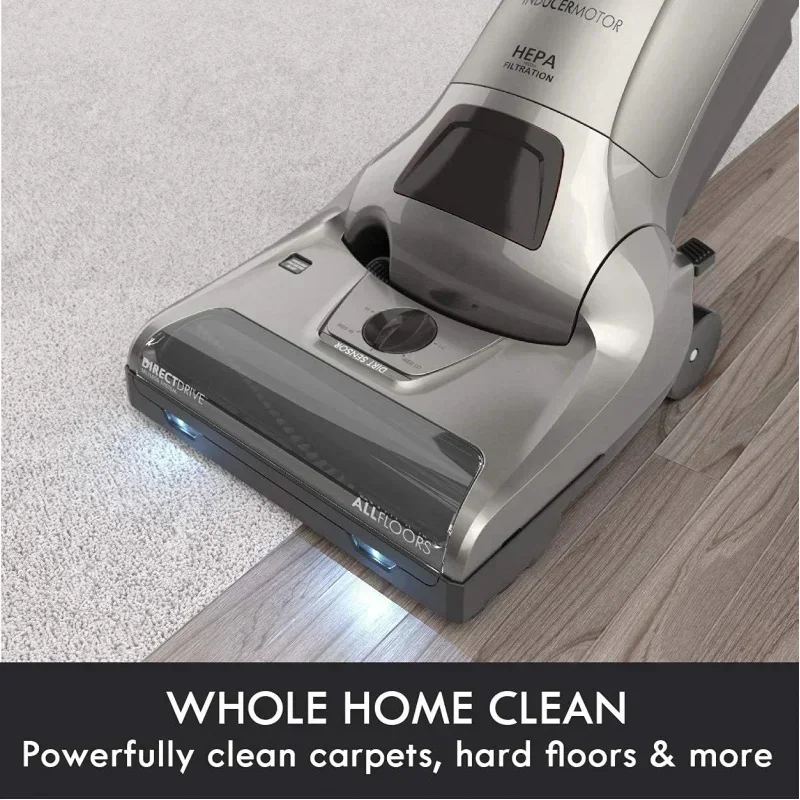 مكنسة QWKenmore Floor Care Elite ذات أكياس مستقيمة، فضي