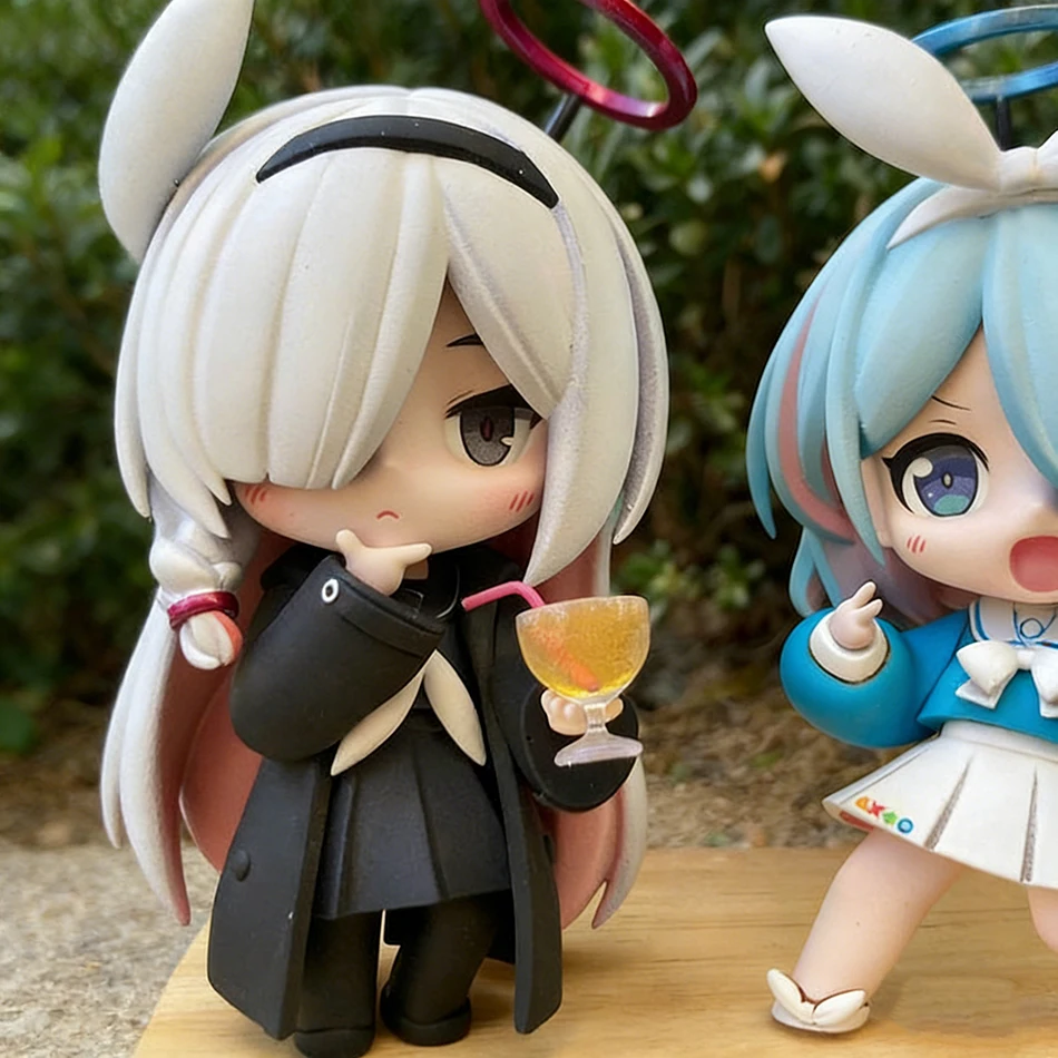 Blue Archive The Animation Arona Plana Cute Q Version Figure Anime Girl PVC Model Toy Mini Desktop Ornament Car Collectible Gift