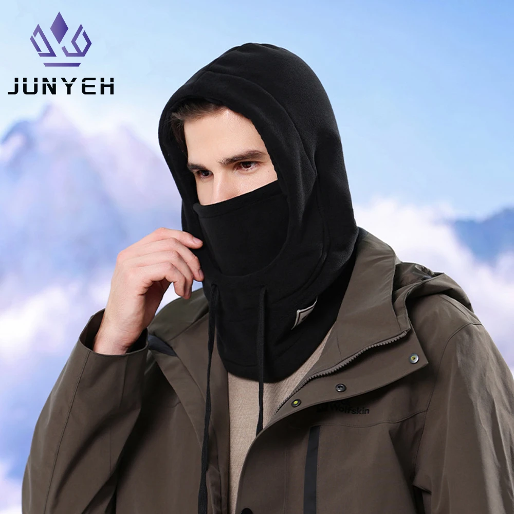 

Men's Winter Outdoor Beanies Hats Skiing Windproof Cycling Warmer Hat Cold Resistance Head Cover Multi-Functional Caps