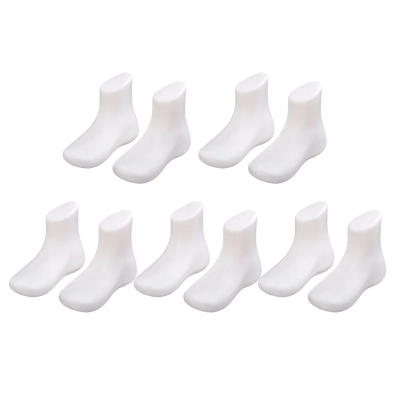 10pcs Kids Foot Mold Kids Foot Model Baby Sock Display Holder Jewelry Display for Showcasing Baby Footwear Sock Displays 15UB