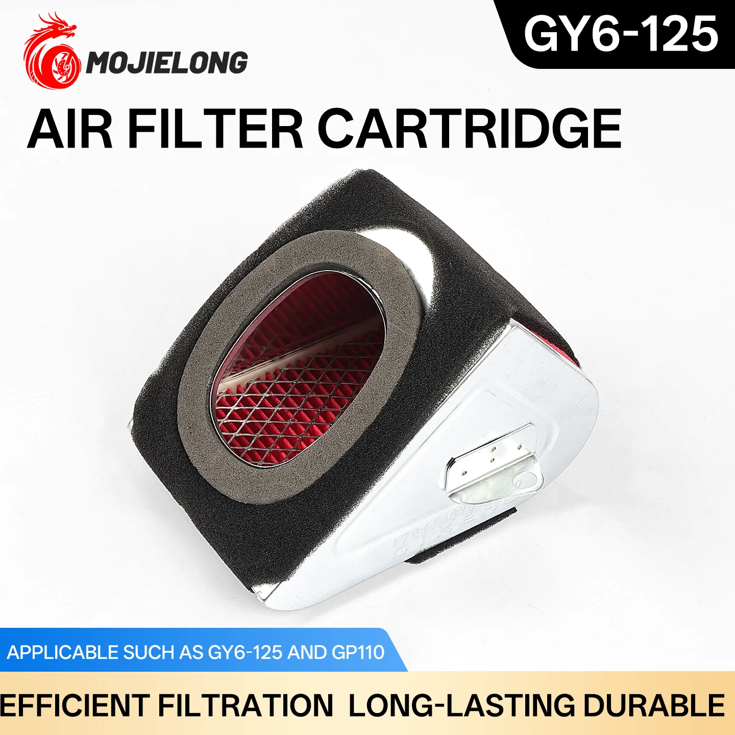 

Pedal motorcycle air filter cartridge. Universal air filter for cleaning air. Suitable for Guangyang GY6-125 and Haomai models.