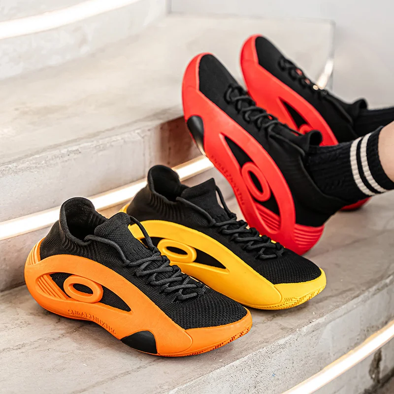 Hot Selling Fashion Yellow Men's Summer Sneakers Breathable Mesh Running Shoes Men Platform Designer Shoes Men zapatillas hombre