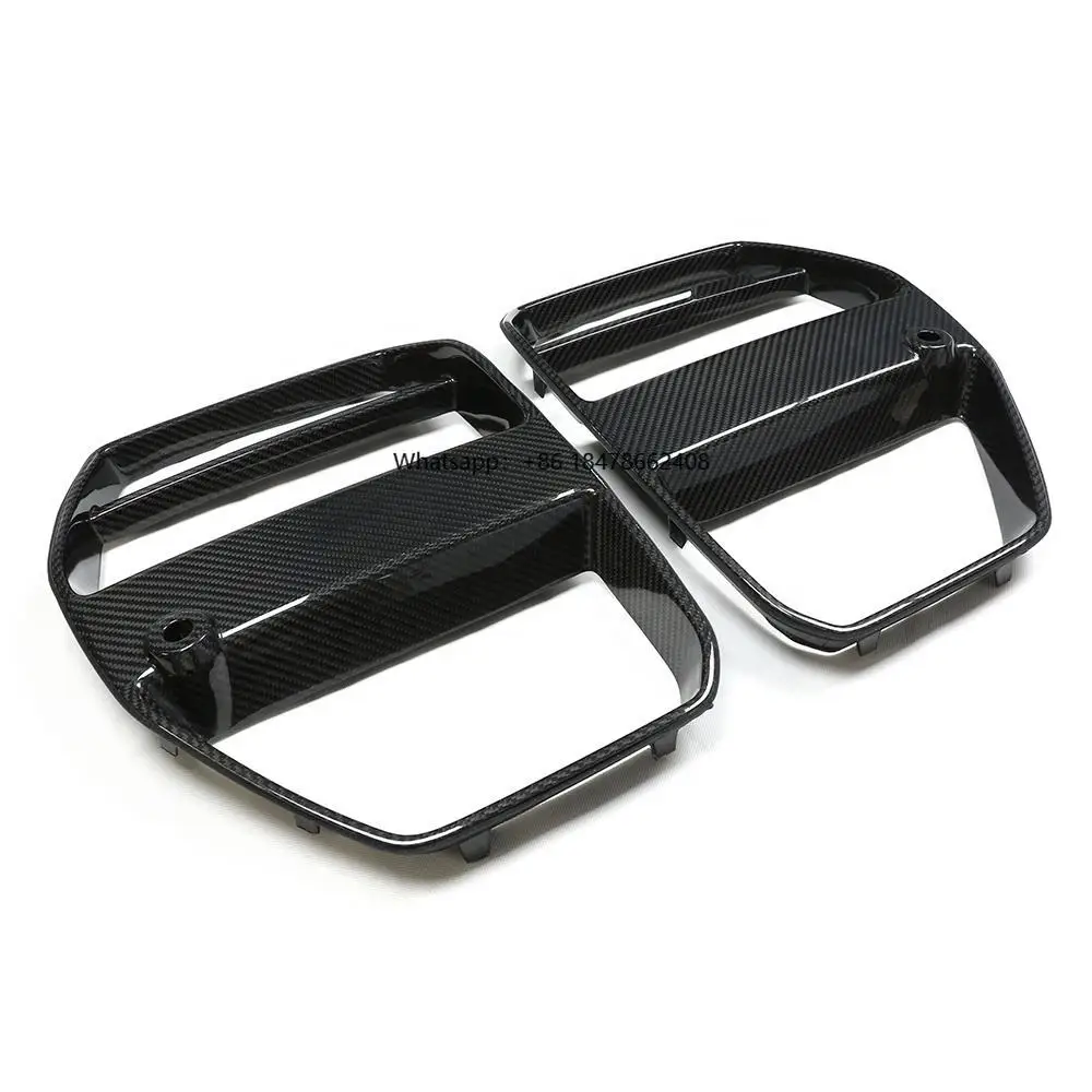 

2021-2024 for G80 M3 M4 G82 G83 V Style Front Bumper Grills Dry Carbon Fiber Front Grill New Condition