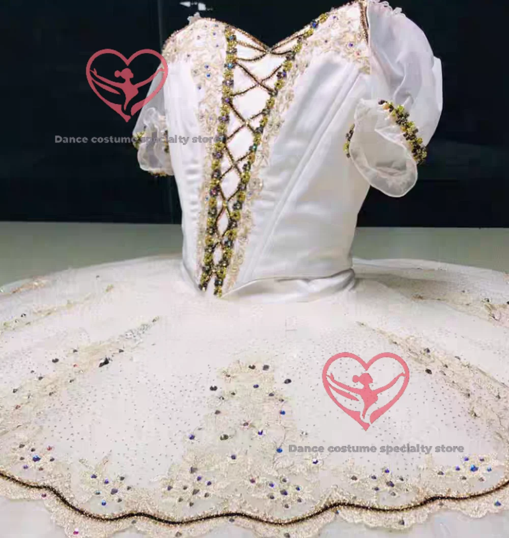 Professional two-piece ballet costume tutu, 'Giselle' Act III Female Variation, custom-made