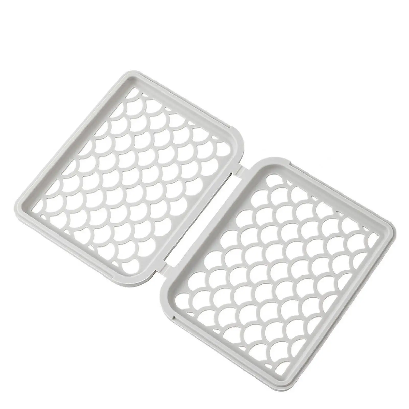 Dishwasher Basket for Kitchen Sink Baby Items Cutlery Utensil Holder Silicone PP Two Compartment Compact Storage White