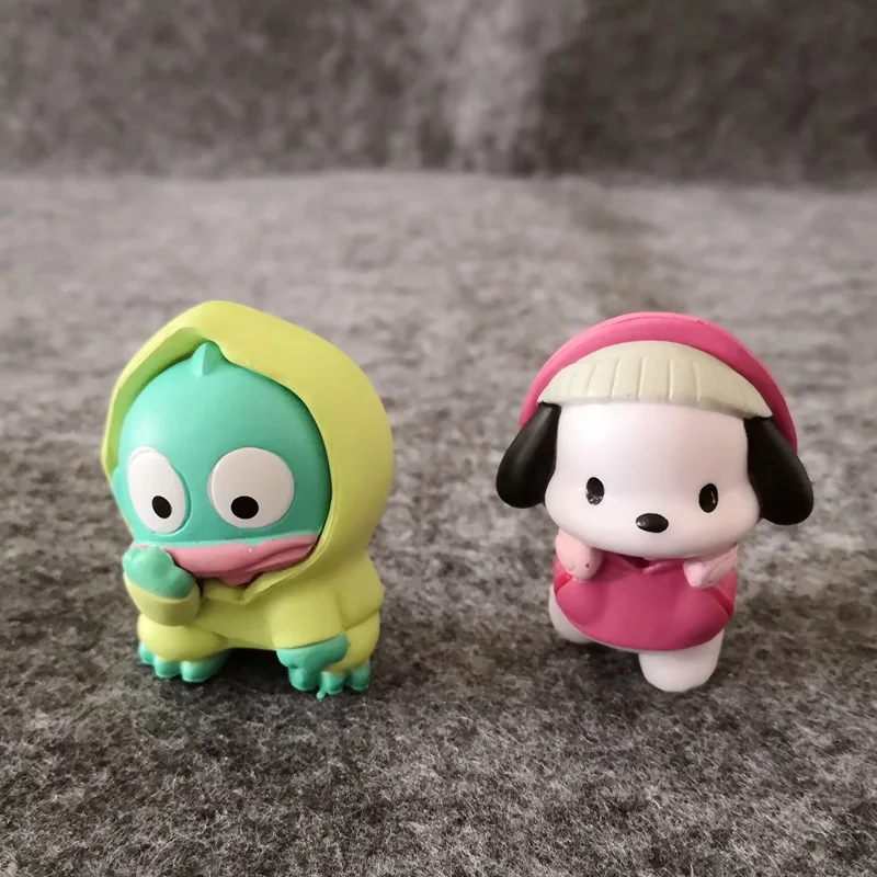 Sanrio Daze Cute Doll Figure Pachacco Kuromi Keroppi Anime Figures Japanese Diy Material Accessories Decorative Decoration Toys