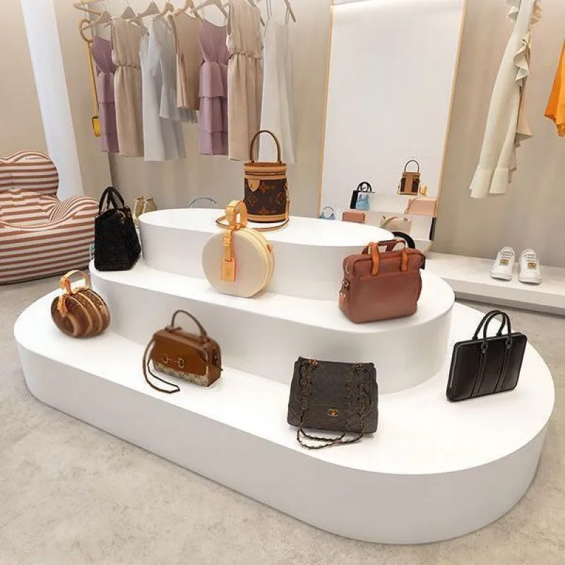 Special-shaped Nakajima Showcase Clothing Store Showcase Women's Clothing Shoes Store Bag Showcase Flower Shop Showroom Paint Is