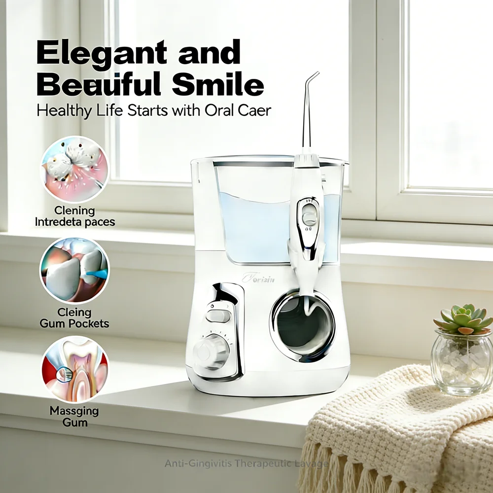 

Электрический ирригатор для полости рта 800 мл, 10 режимов очистки, 5 насадок, водный флоссер, эффективное устройство для предотвращения кариеса
