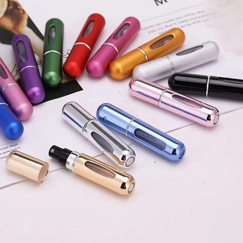 Refillable Mini Perfume Bottle Portable Cosmetic Bottle Spray Bottle Atomizer Spray Container Travel Refillable Bottles 5ml