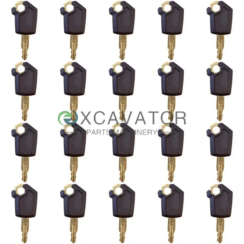 20 Pcs Iron Key for Heavy Equipment Ignition Loader Dozer Digger Key 5P8500