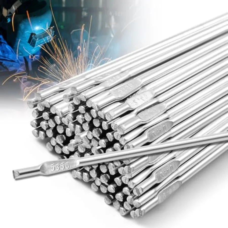 

MorningRo 5 lb Aluminum Tig Welding Rods ER5356 1/8" x 39", Aluminum Welding Wire Filler Rod Tig Brazing Accessories, Low Splat