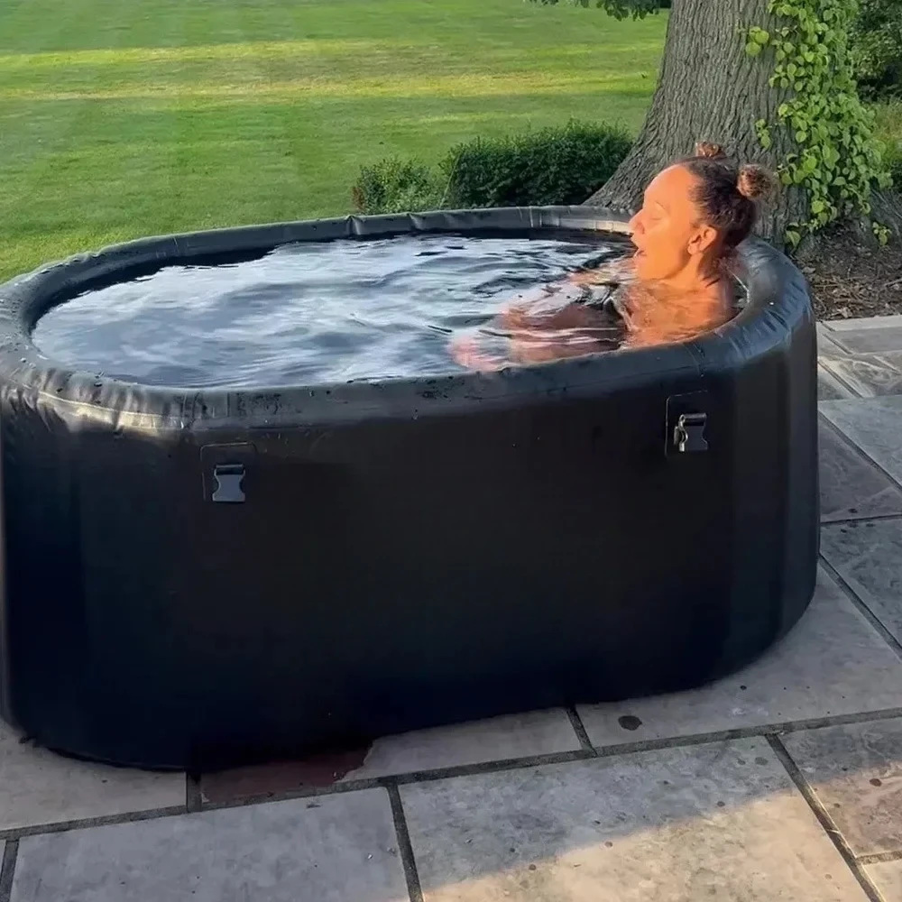 for Athletes Ice Baths Outdoor Cold Water Therapy Recovery Pod ,Include Pump 132 Gal Por Infla Ice Bathtub