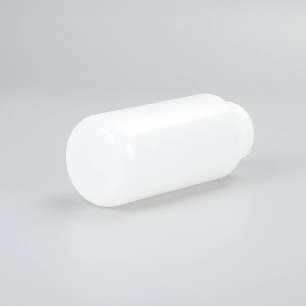 

2Pcs Reagent Bottles Wide Mouth 500ml White Hdpe Plastic Refillable Shampoo Lotion Water Dispenser Container Water Holder