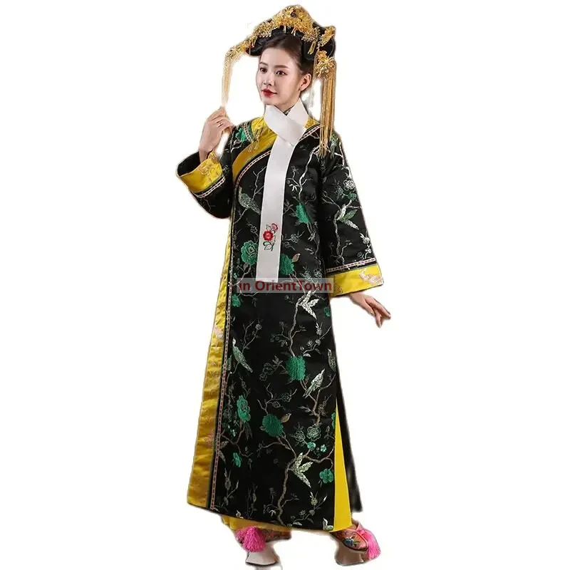 TV Movie Stage Outfit Women's Elegant Cheongsam Dress Ancient Qing Dynasty Princess Costume Chinese Traditional Clothing