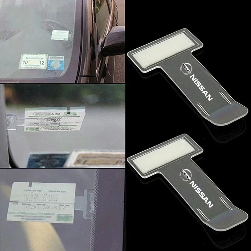 

for Nissan Car Receipt Clip Invoice Certificate Parking Ticket Holder Qashaqai Teana X-Trail Leaf Juke Murano Altima Interiors