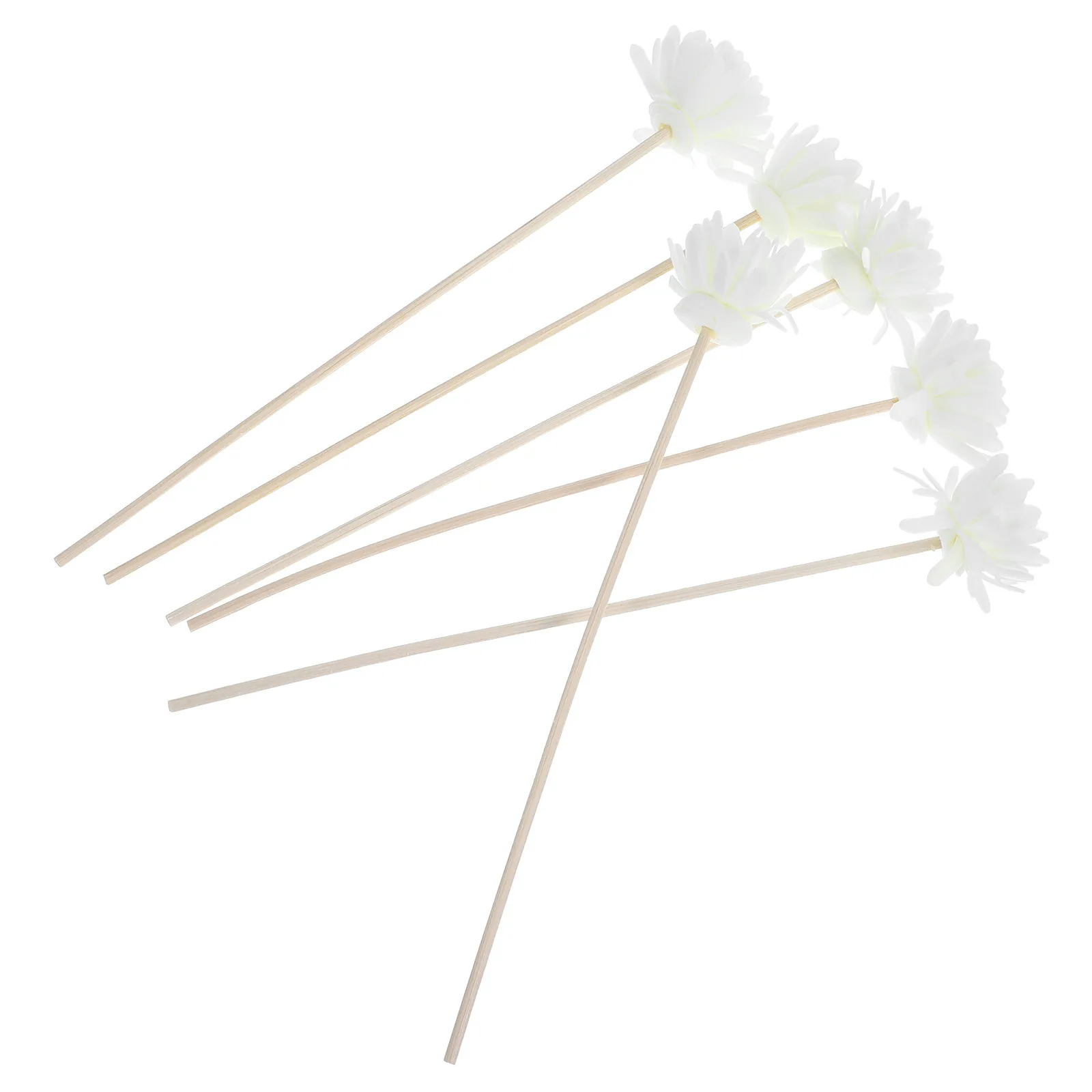 

6Pcs Artificial Chrysanthemum Flower Diffuser Sticks Aromatherapy Wood Rods Essential Oil Diffuser Accessories Home Room