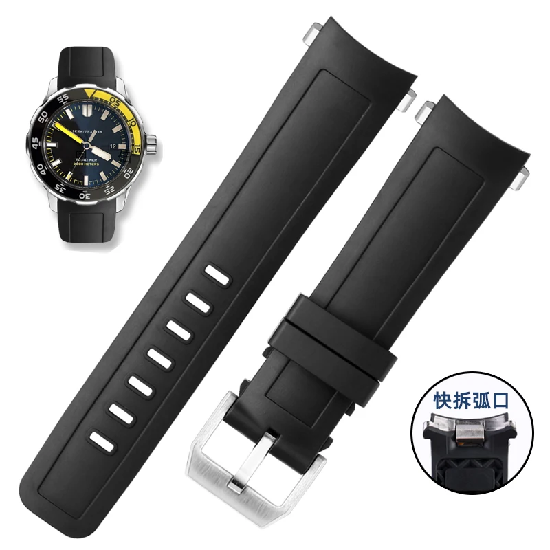 

For IWC Universal Meter Aquatimer Ocean Hour Meter IW356802/376705 Quick Release Rubber Watch Strap Bracelet Watchband 22mm