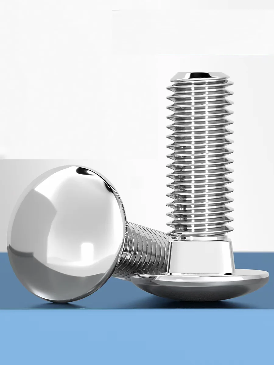 

DIN603 Mushroom Head Square Neck Carriage Screws Coach Bolts 1/4-20 5/16-18 3/8-16 1/2-13 UNC A2-70 SUS304 Stainless Steel