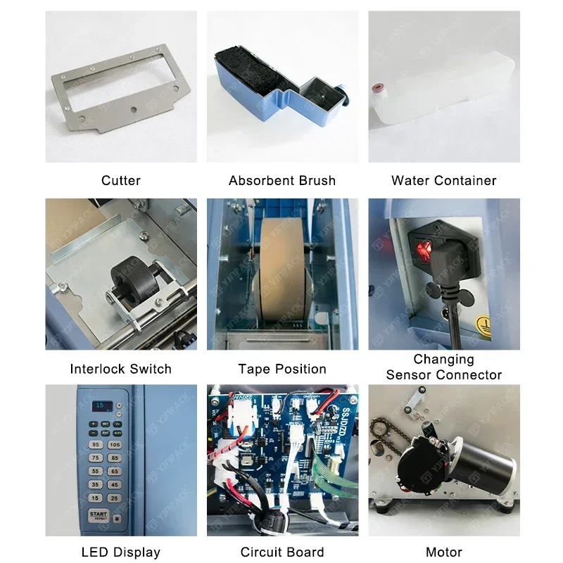 2025/مستوى أمان عالي آلة قطع المياه المنشط الأوتوماتيكية لتعبئة الأشرطة اللاصقة #4