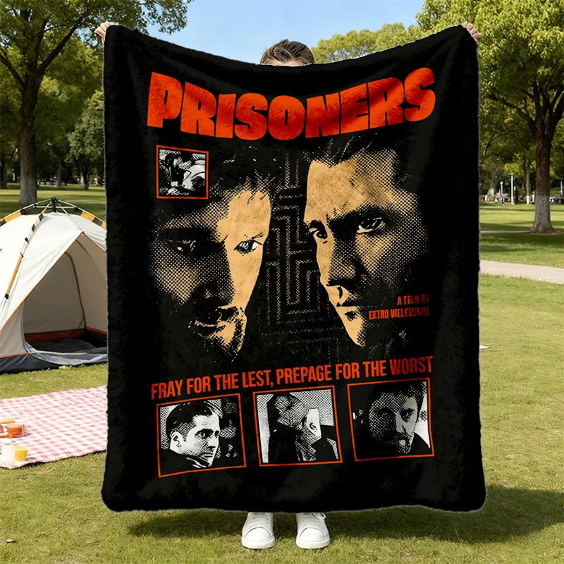 Prisoners Movie Cozy Blanket - Jake Gyllenhaal Hugh Jackman Flannel Throw - Denis Villeneuve Thriller Warm Blanket - Det
