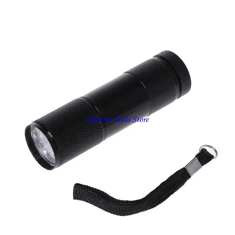 57BE Mini Detection 9 LED UV Flashlight Blacklight Torch Light Lamp New