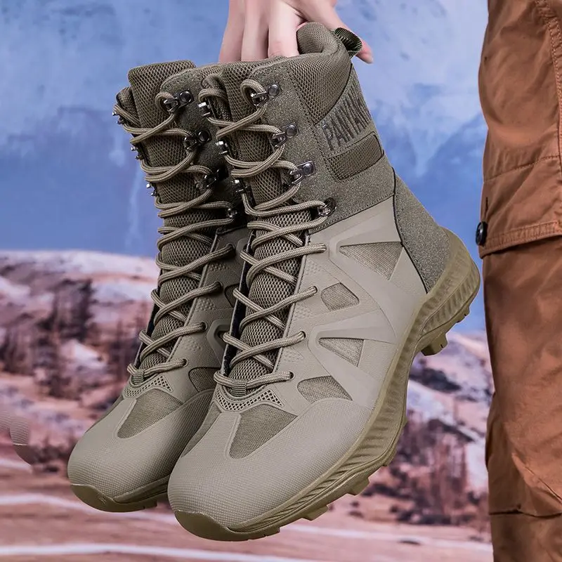 2026 New Trend Hiking Boots For Men Unisex Outdoor Men Shoes Top Quality Climbing Shoes For Men Mid-Top Shoe Mountain For Man