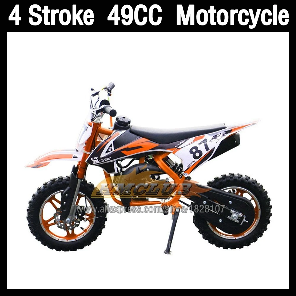 49CC 4 Stroke ATV OFF Road Child Toy MOTO Dirt Bike Gasoline Motorcycle Outdoor Sports Competition Racing Game Racing Motorbike