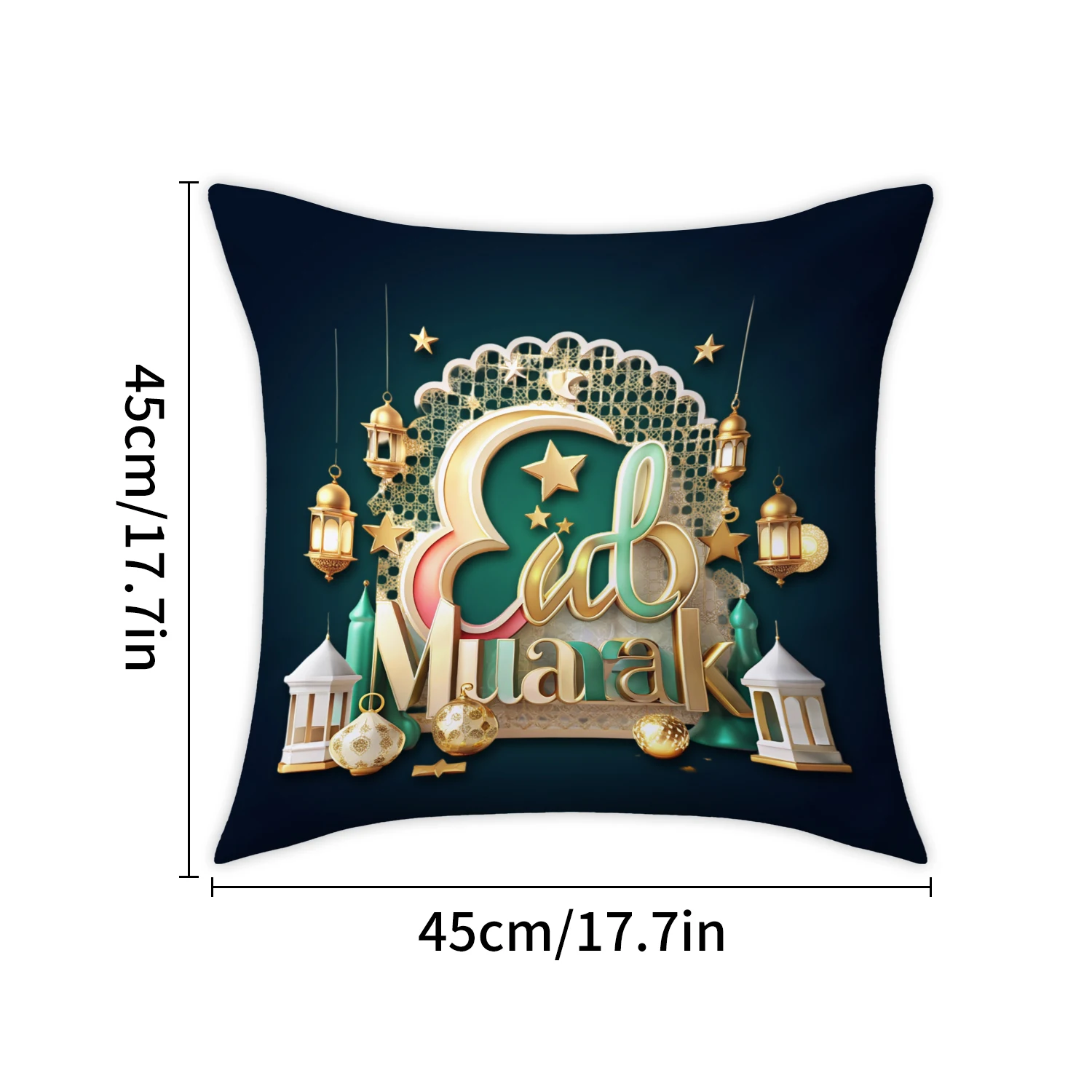 Ramadan Decoration Pillowcase Mosque Muslim Throw Pillow Family Sofa Bed decoration Eid Mubarak Islamic Cushion